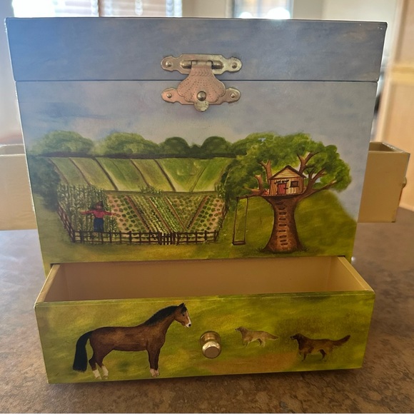 Horse Jewelry Box with Mirror - Picture 3 of 11